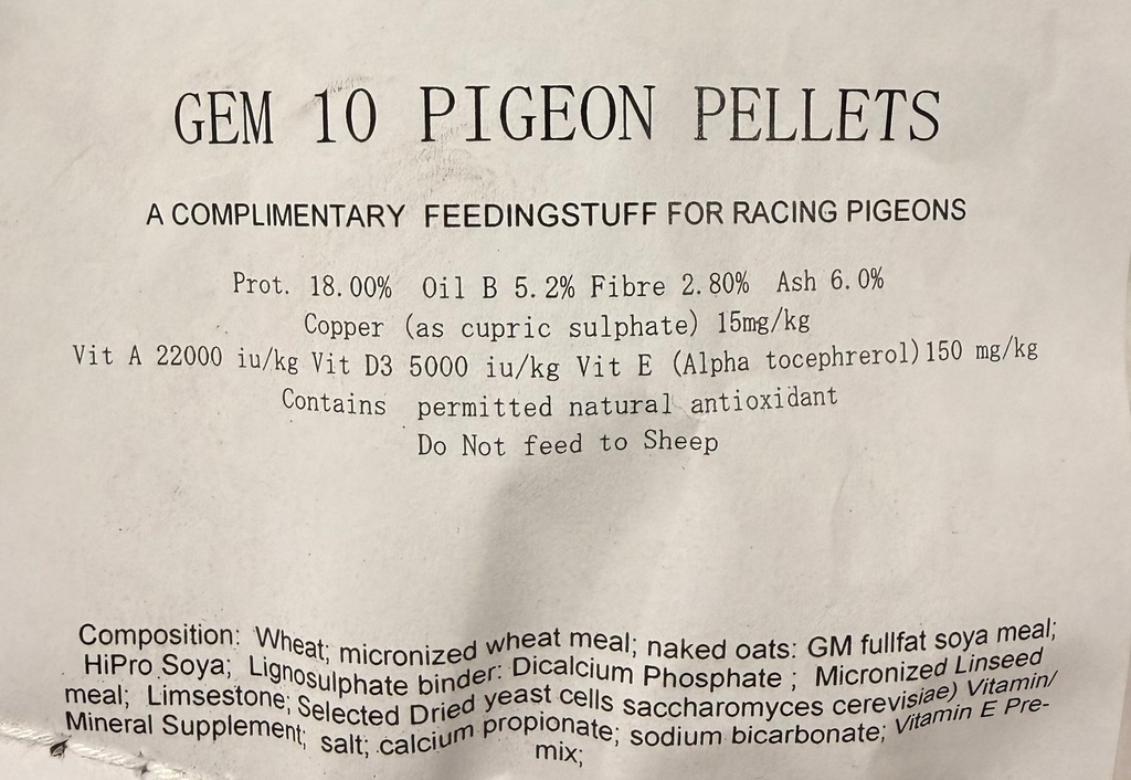 G10 Pellets (20kg)