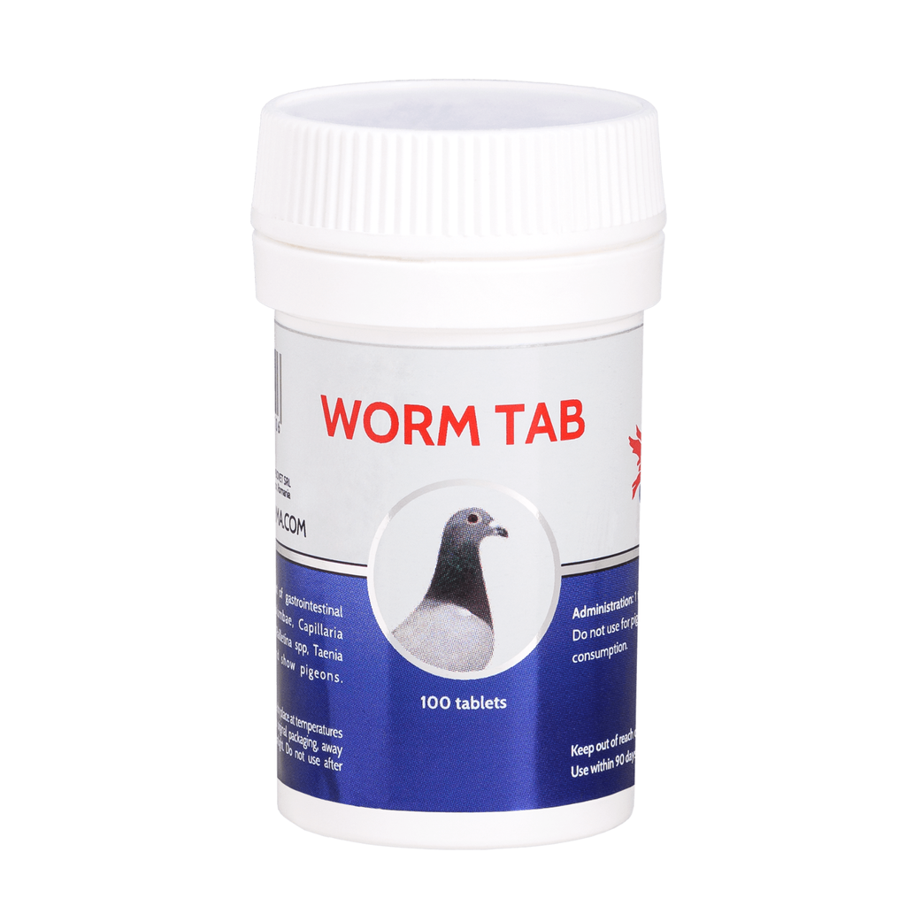 Cest Pharma Worm Tabs 100 Tab - Pigeons, Racers, Show, Tumblers Etc