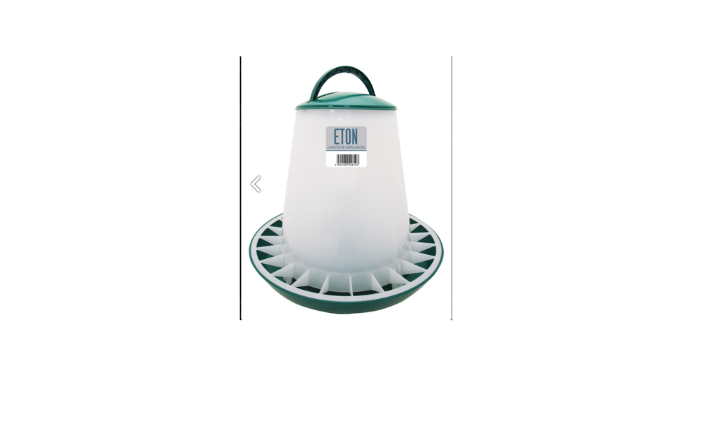Eton Poultry Feeder For Quails, Chicks, Ducks, Partridges, Avian (Green)