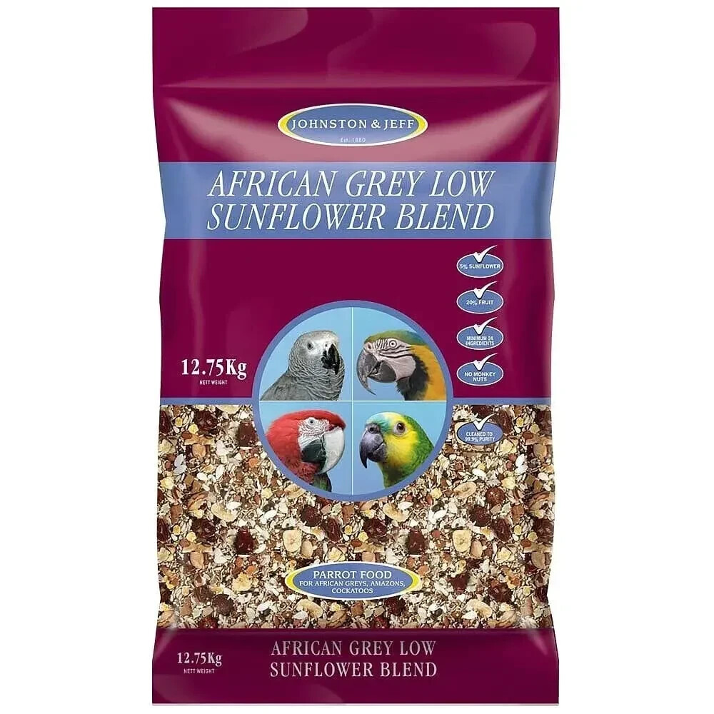 Johnston & Jeff Africa Grey Low Sunflower Blend (Original Sealed Bag)