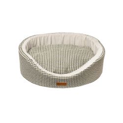 Dubex Parisian Goose Foot Check Dog Bed Green