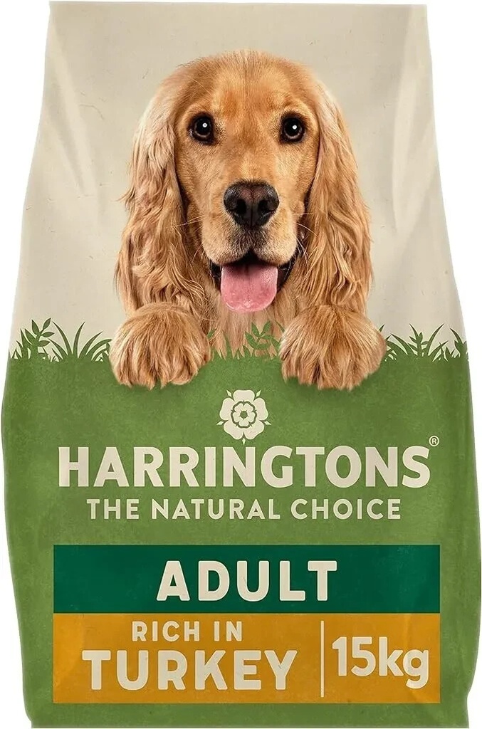 Harringtons Dry Active Adult Dog Food Rich In Turkey & Rice