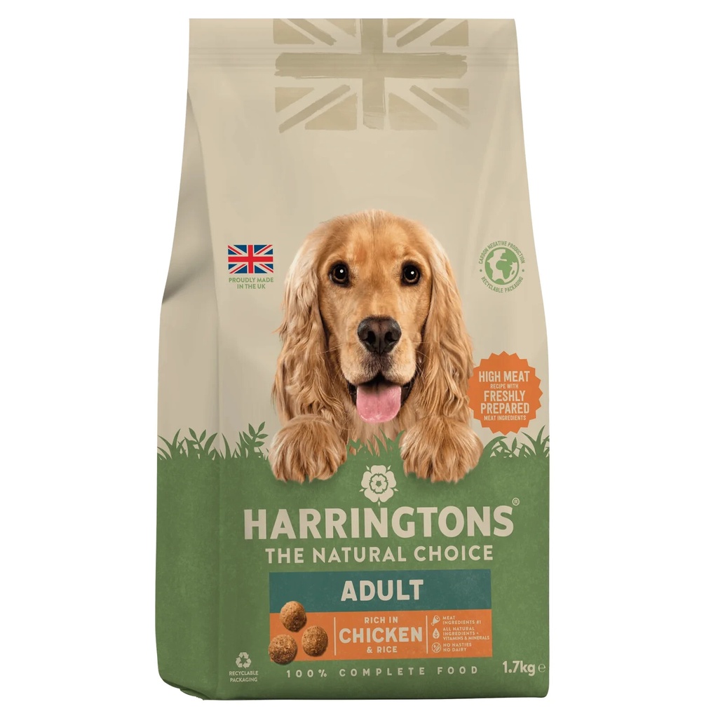 Harringtons Dry Adult Dog Food Rich In Chicken & Rice