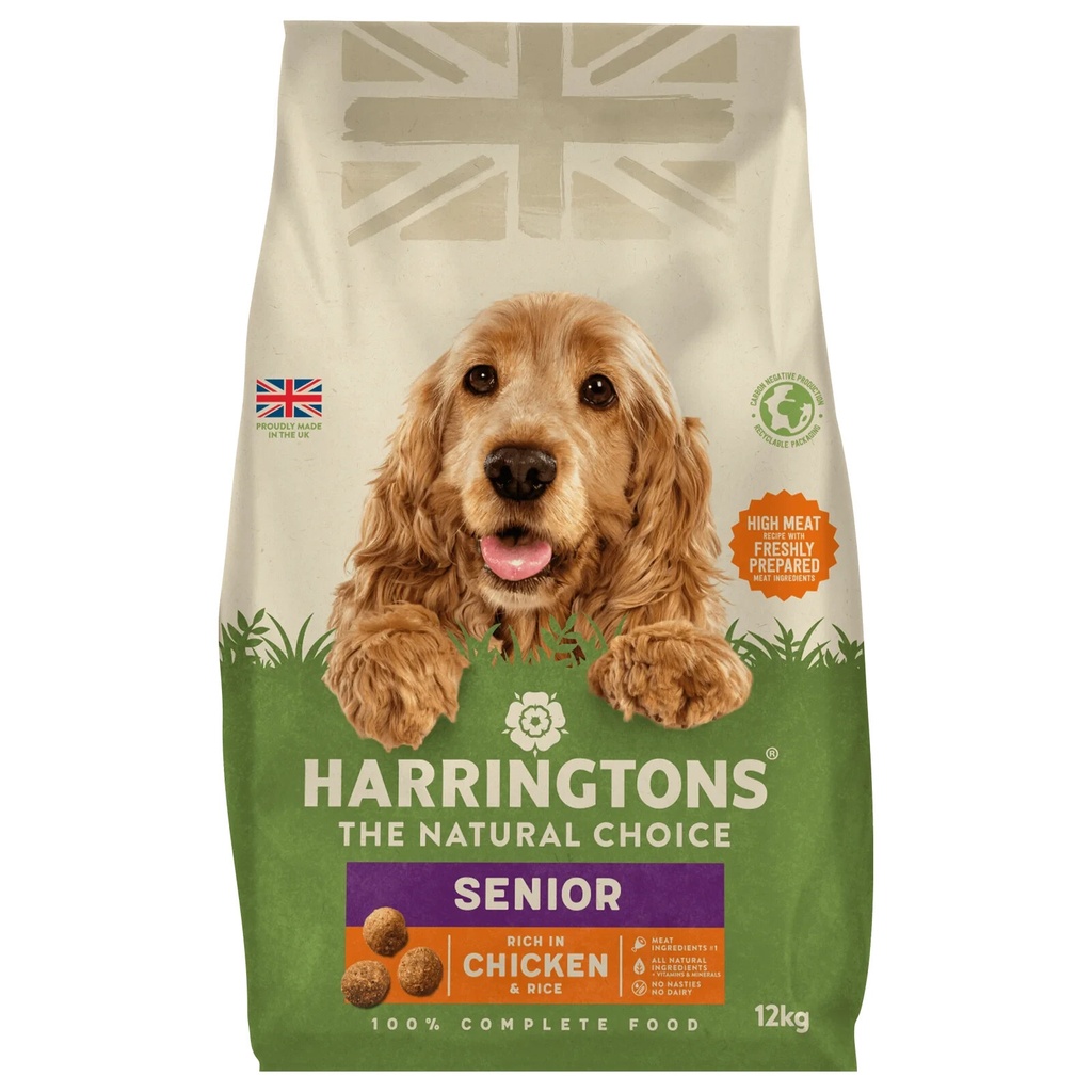 Harringtons Dry Senior Dog Food Rich In Chicken & Rice
