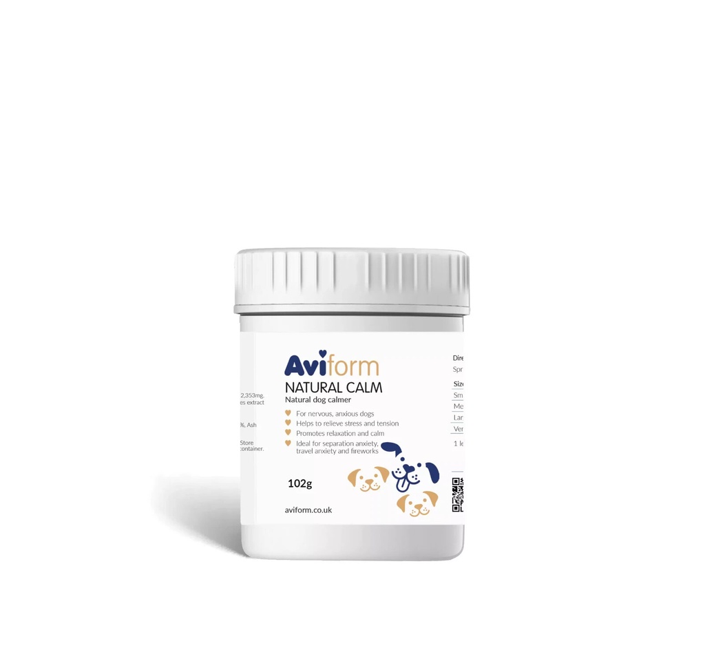 Aviform Natural Calm Calmer Supplement For Dogs