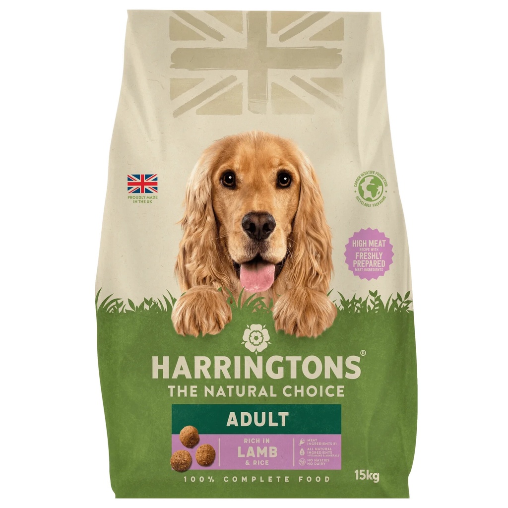 Harringtons Dry Adult Dog Food Rich In Lamb & Rice