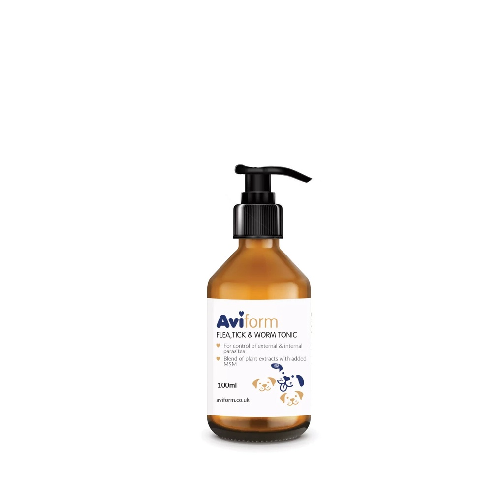 Aviform Flea, Tick & Worm Tonic Supplement For Dogs