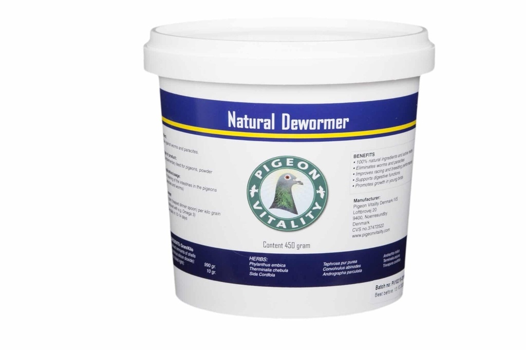 Pigeon Vitality Natural De-Wormer For All Pigeons Dewormer – 100% Natural