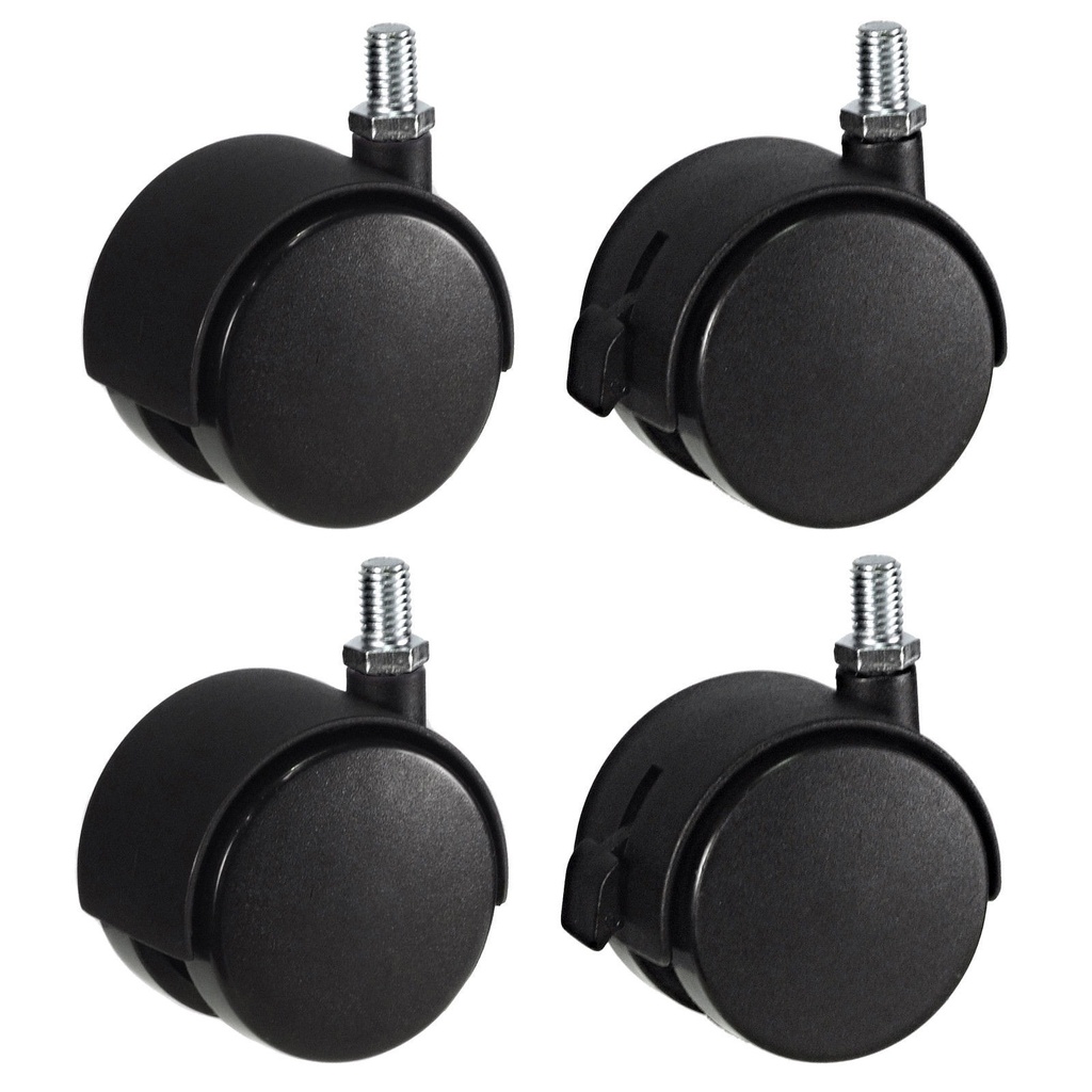 Castor Wheels For Cages, Furniture Etc (With- Out Brakes)