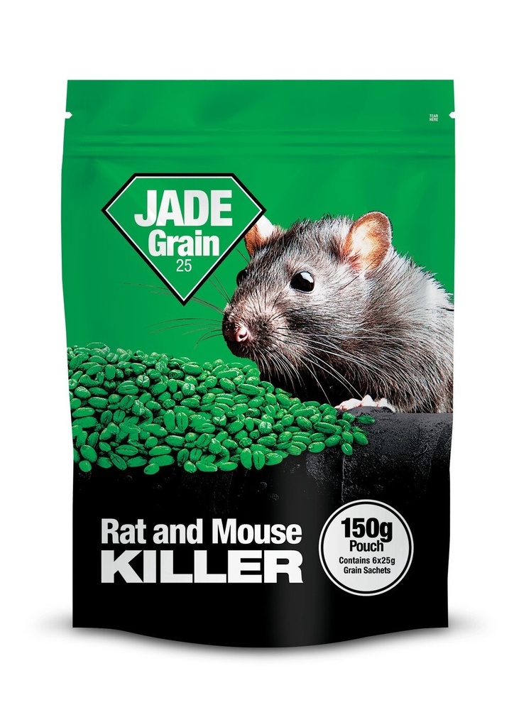 Lodi Jade Grain 25 Pouch Rat & Mice Posion Bait Killer