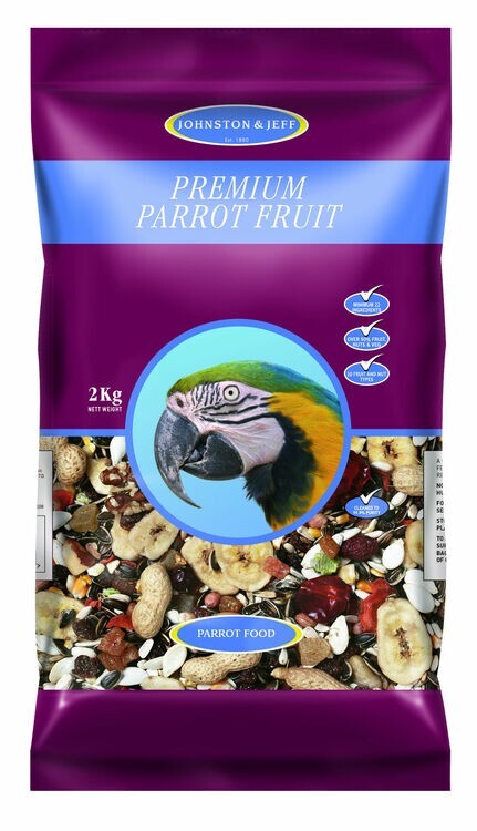 Johnston & Jeff Premium Parrot Fruit (Original Sealed Bag)
