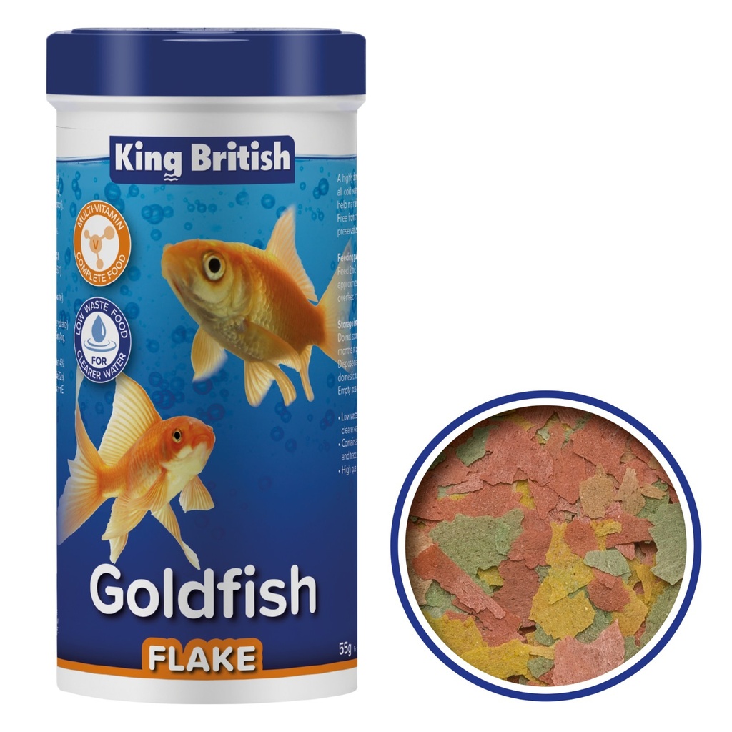 King British Goldfish Fish Food Flake Multi Vitamin Complete Food