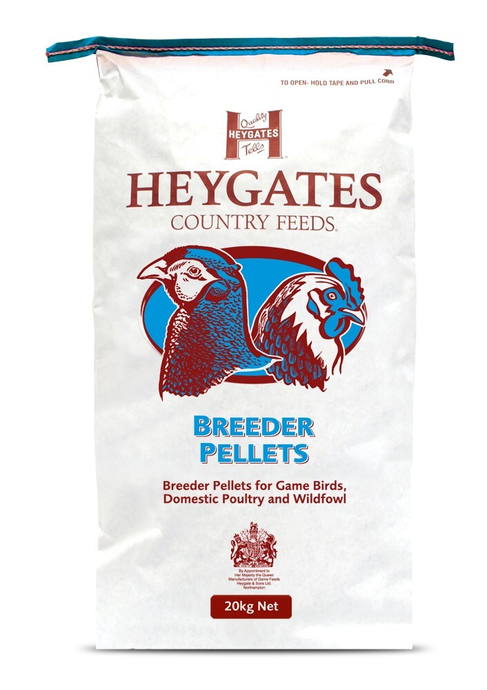 Heygates No 6 Breeder Pellets For Game Birds - Game Bird Duck Poultry