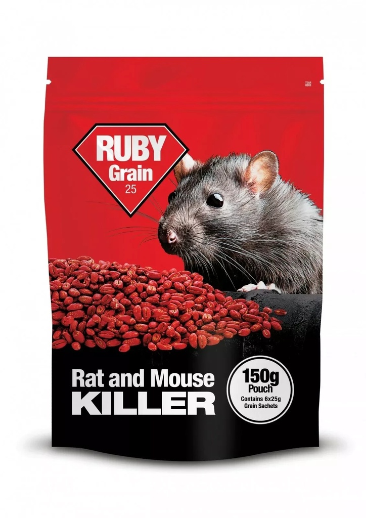 Lodi Ruby Grain 25 Pouch Rat & Mice Posion Bait Killer