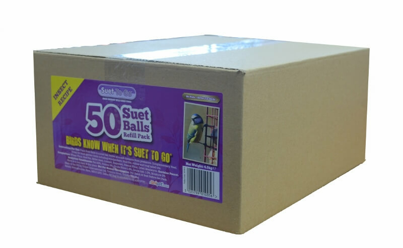 Unipet Suet To Go - Insect Suet Balls 50 Refill Pack -