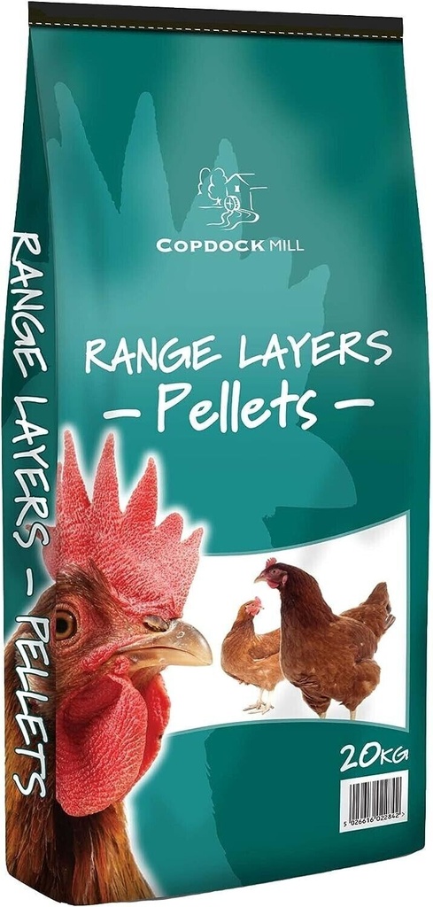 Copdock Mill Poultry & Chicken Range Layers Pellets (Without Verm X) -