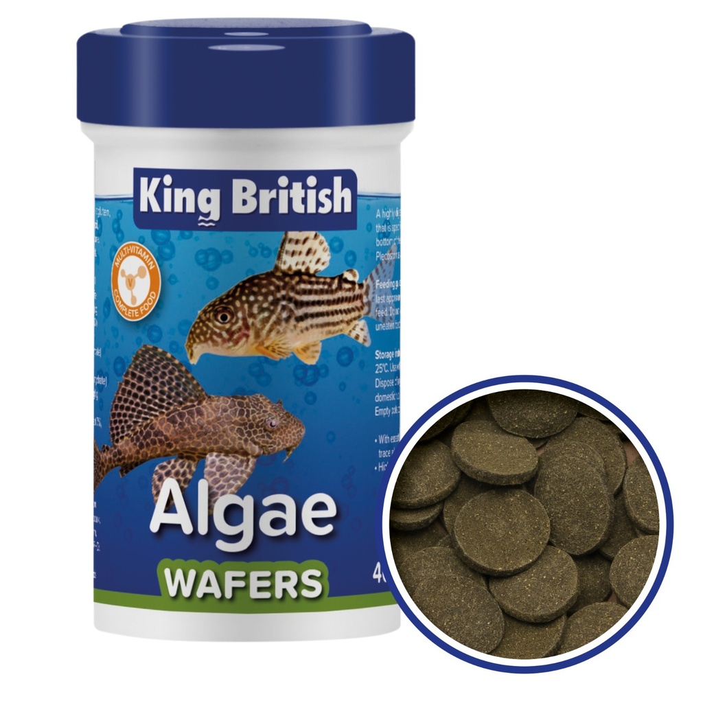 King British Algae Wafers Complete Catfish And Other Algae-Eating Fish.