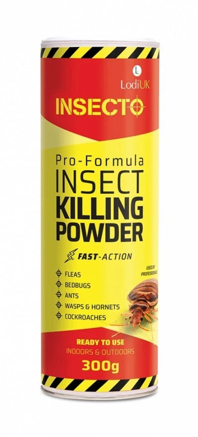 Insecto Pro Formula Insect Killing Powder - Cockroaches Fleas Bedbugs Et