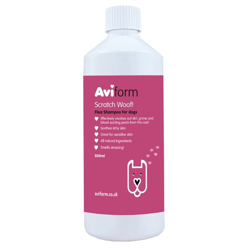 Aviform Scratch Woof! Flea Shampoo For Dogs
