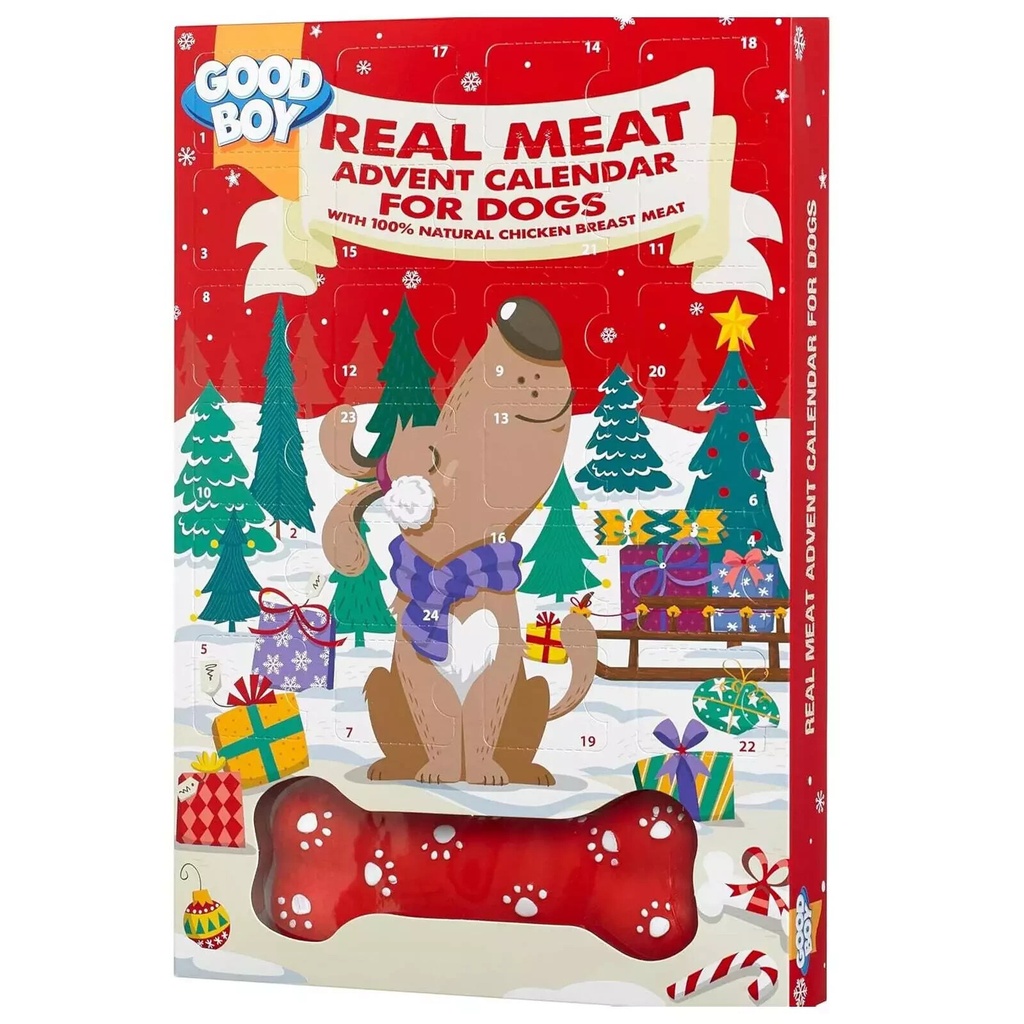 Good Boy Real Meat Advent Calendar Dogs Christmas 2025 Natural Treats + Toy