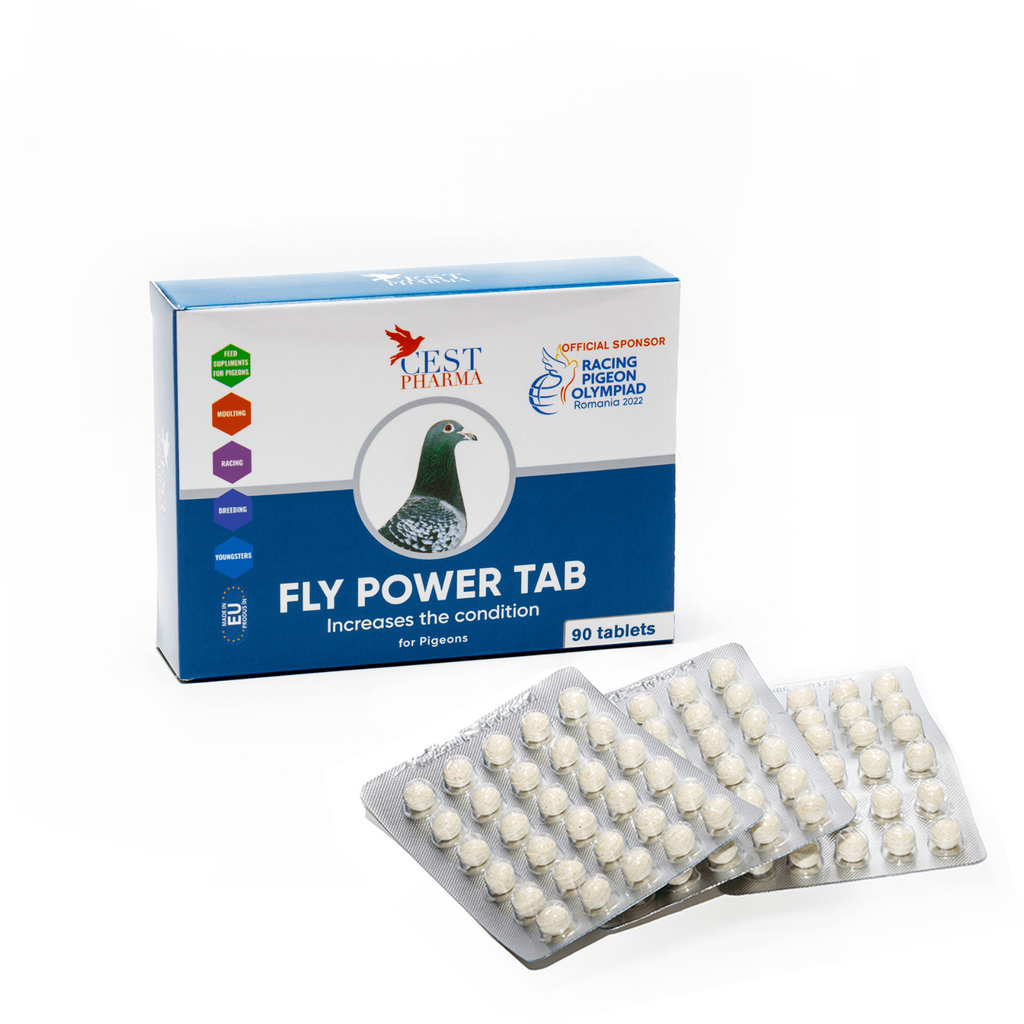 Cest Pharma Fly Power 90 Tab - Increase The Conditions Pigeons, Racers Etc
