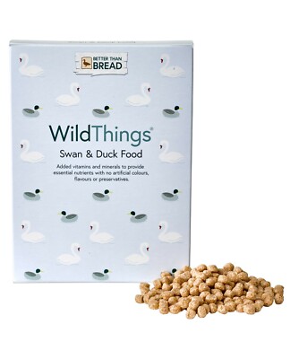 Wild Thing' Swan & Duck Food Waterfowl Floating Pellets Meal (Clear Bag)