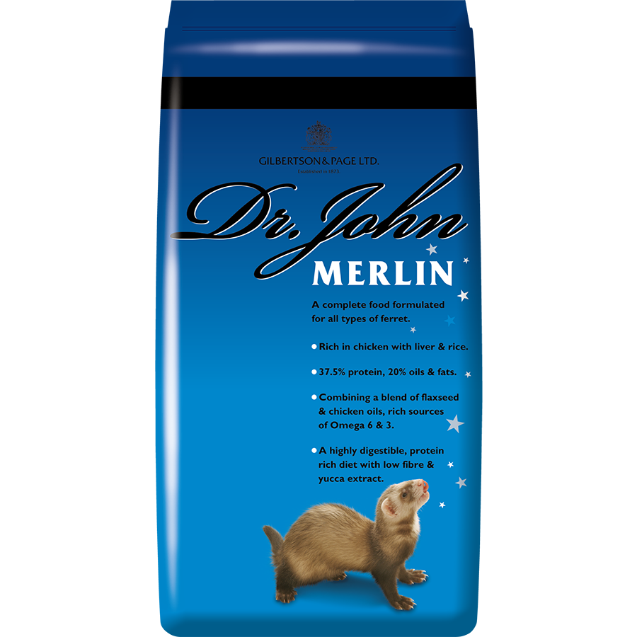 Dr John Merlin Ferret Food Chicken Dry Kibble Feast Animal