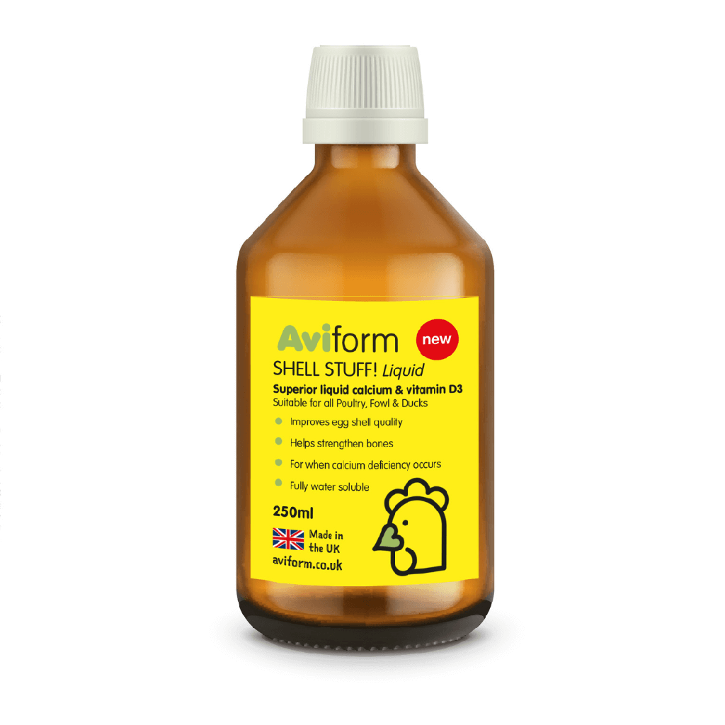 Aviform Shell Stuff! Liquid Calcium For Poultry Birds No Pump Or Cup