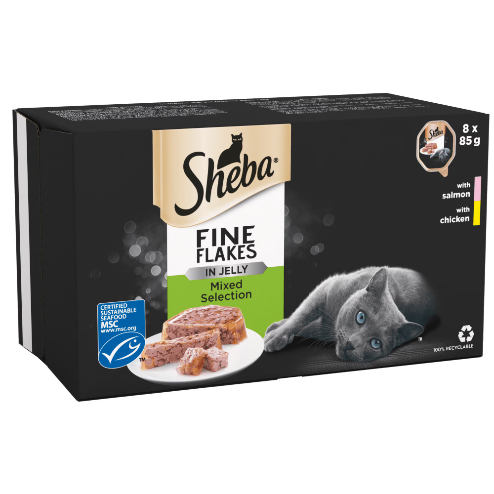 Sheba Fine Flakes Mixed Selection In Jelly Cat Food