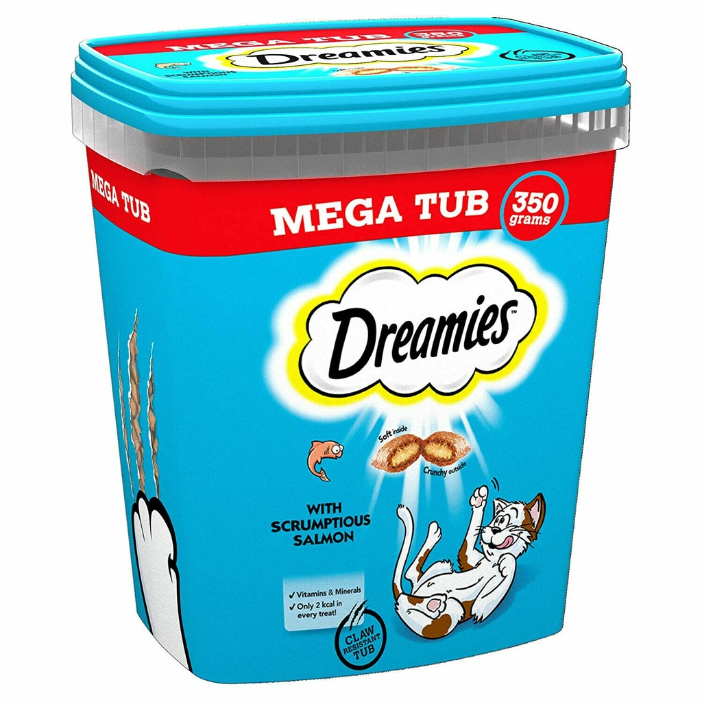 Dreamies Mega Tub Cat Treat With Salmon