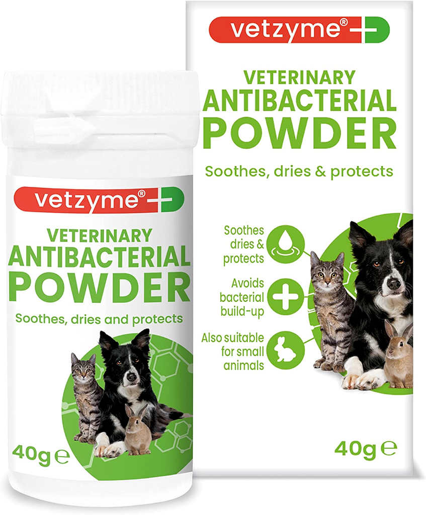 Vetzyme Antibacterial Powder Suitable Dogs, Cats & Pets