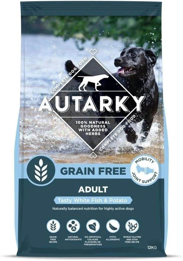 Autarky Grain Free Tasty White Fish And Potato Hypoallergenic Dry Dog Food