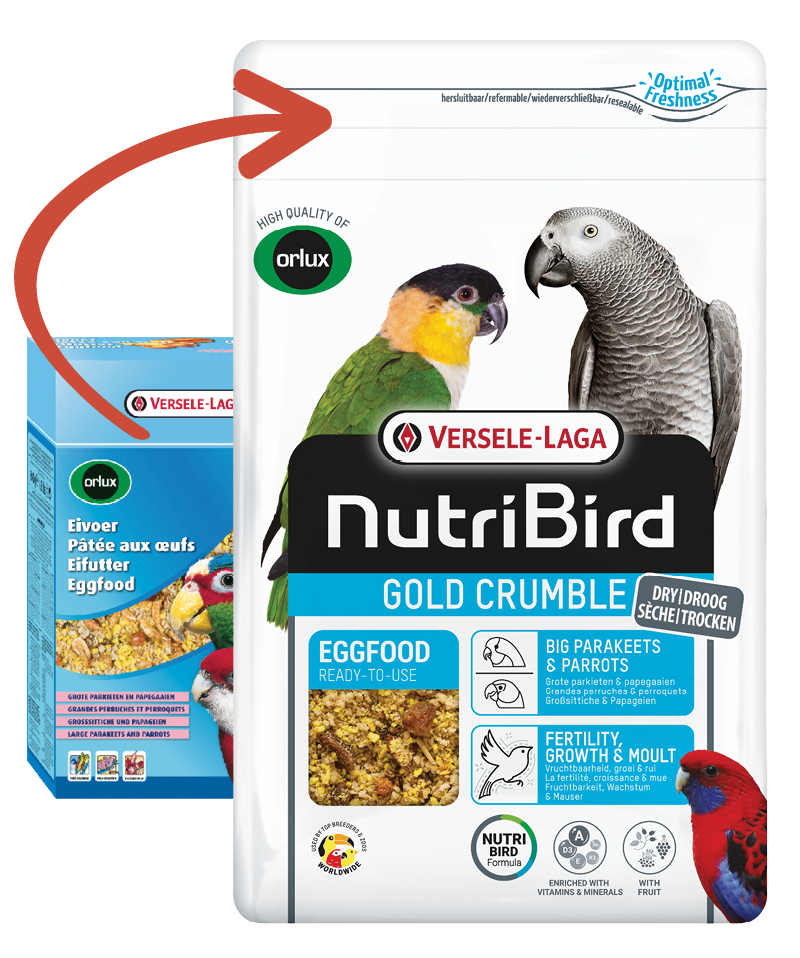 Versele Laga Nutribird Gold Crumble Dry Eggfood Big Parakeets & Parrots