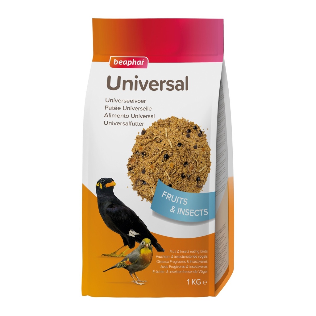 Beaphar Universal Egg Food For Softbill Birds With Fruit & Insects –