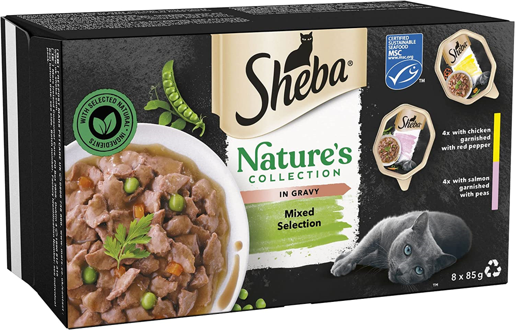 Sheba Natures Collection In Gravy Mixed Selection Cat Food Out Of Date
