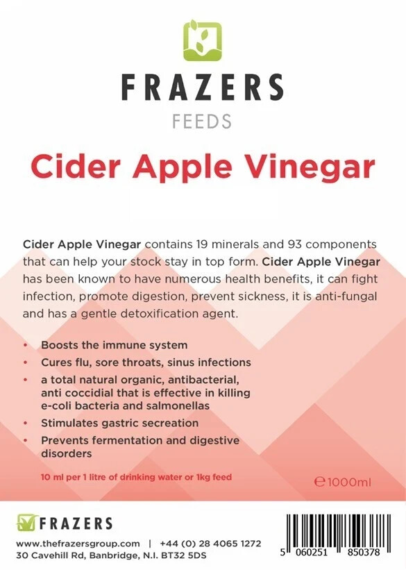 Cider Apple Vinegar (With The Mother) - Bird Pigeon Poultry