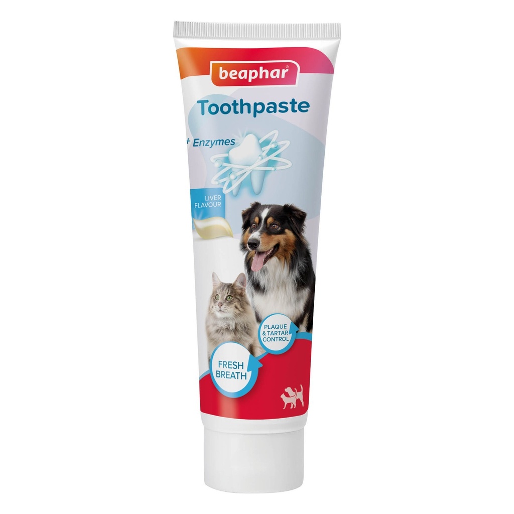 Beaphar Liver-Flavour Toothpaste With Enzymes For Cats And Dogs,
