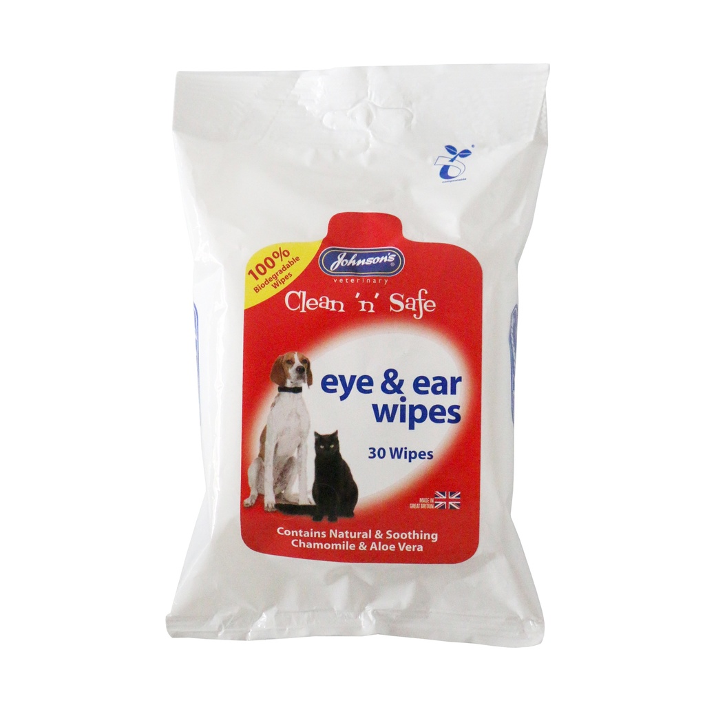 Johnson's Veterinary - Clean ‘n’ Safe Eye & Ear Wipes