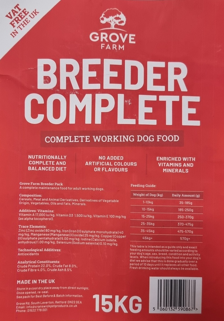 Breeder Complete Complete Working Dog Food,