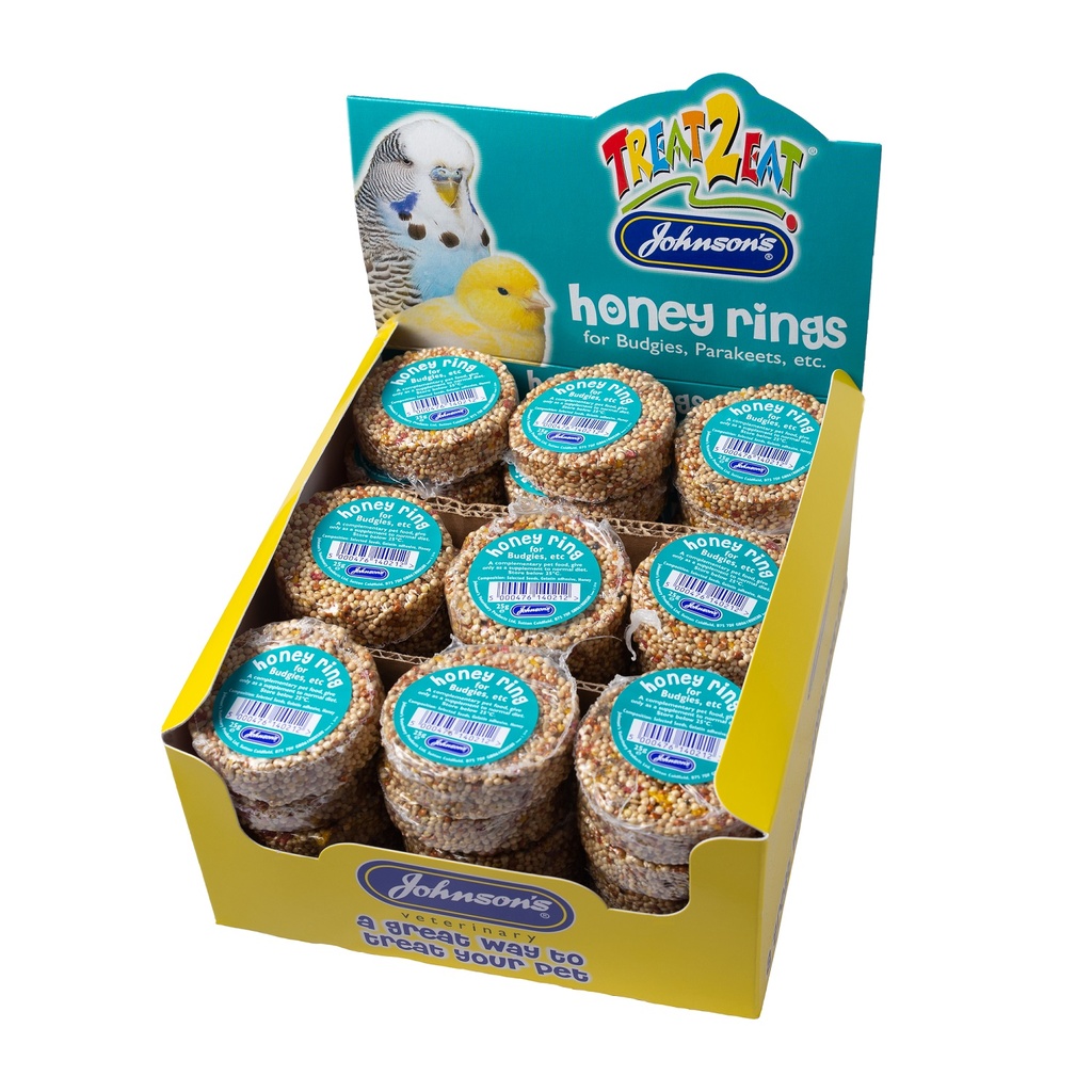 Johnson's Veterinary - Honey Rings for Budgies, Parakeets etc