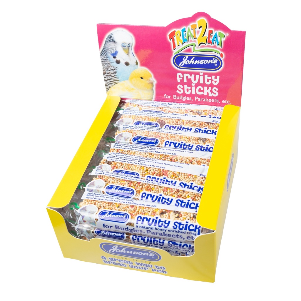 Johnson's Veterinary - Fruity Sticks for Budgies, Parakeets etc