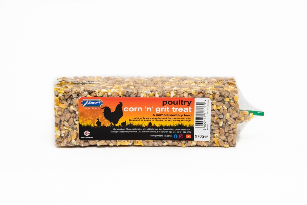 Johnson's Veterinary - Poultry Corn ‘n’ Grit Treat