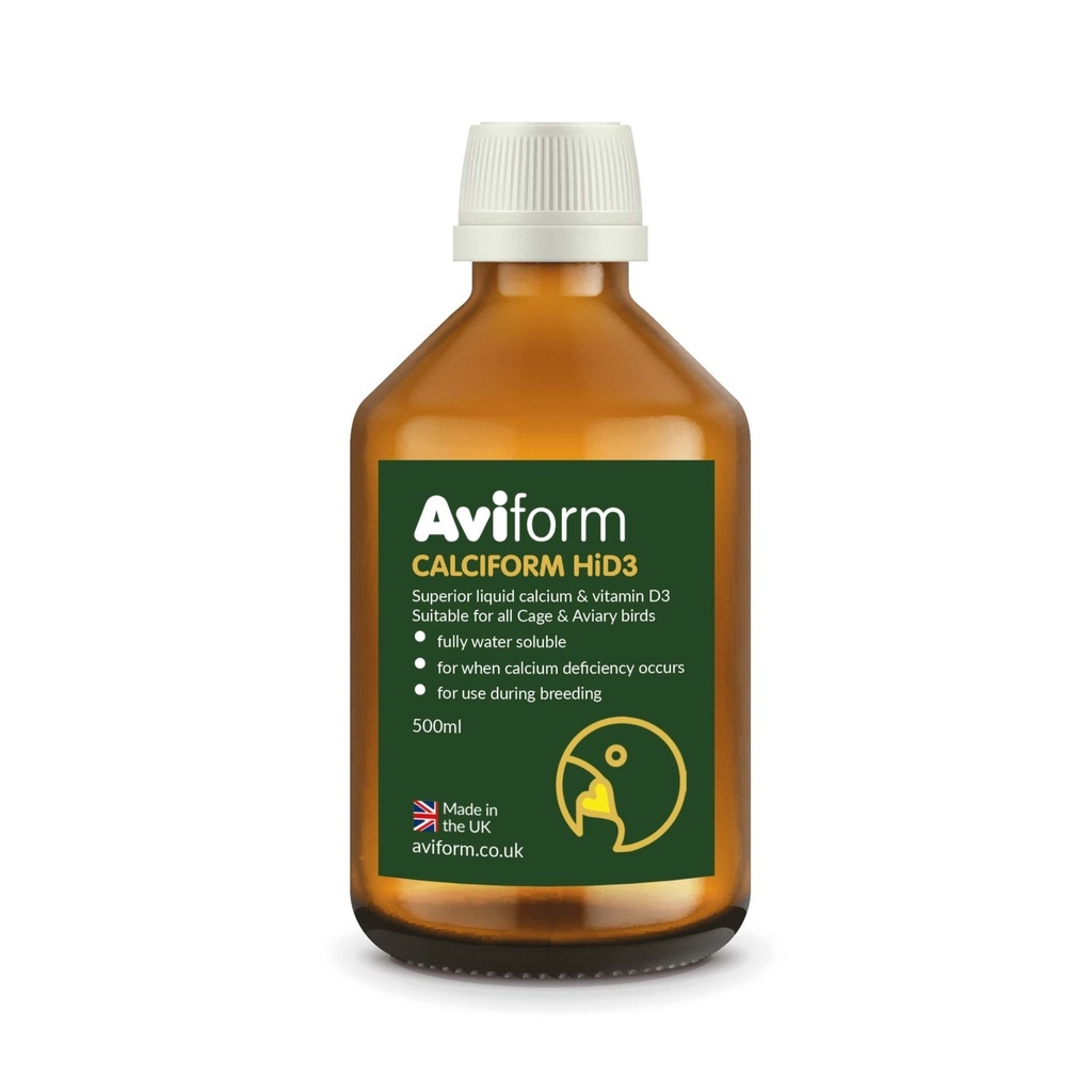 Aviform Calciform Hid3 Liquid Calcium For Cage & Aviary Birds With A Cup