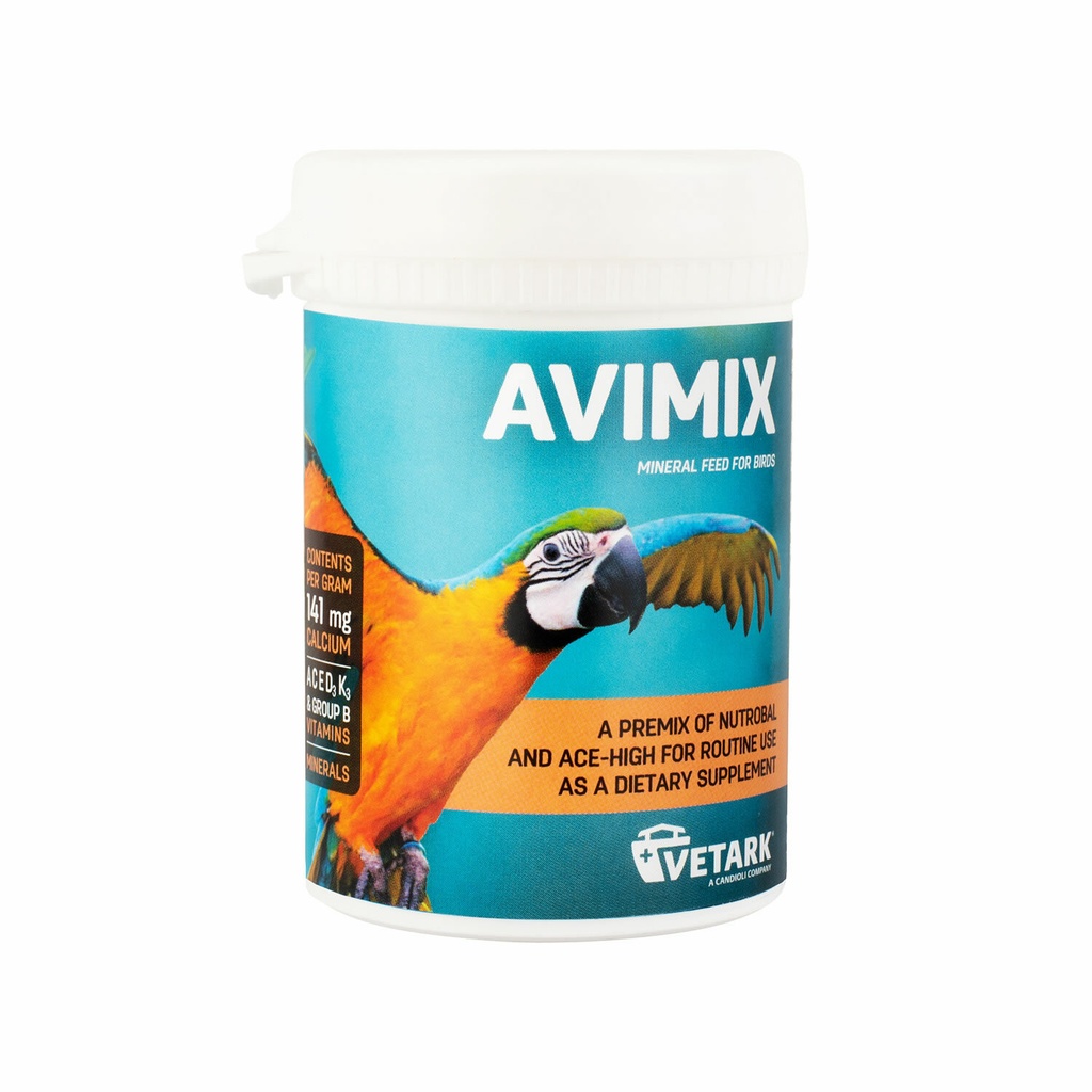 Vetark Avimix Powdered Vitamin & Mineral Supplement For Pet Birds & Parrots