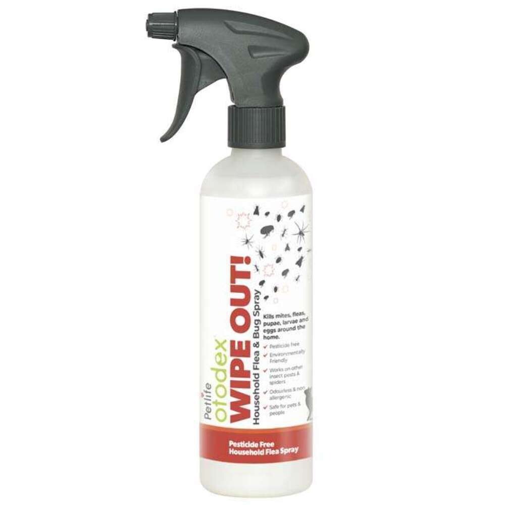 Petlife Otodex Wipeout Spray New & Improved Wipeout Household Flea Spray