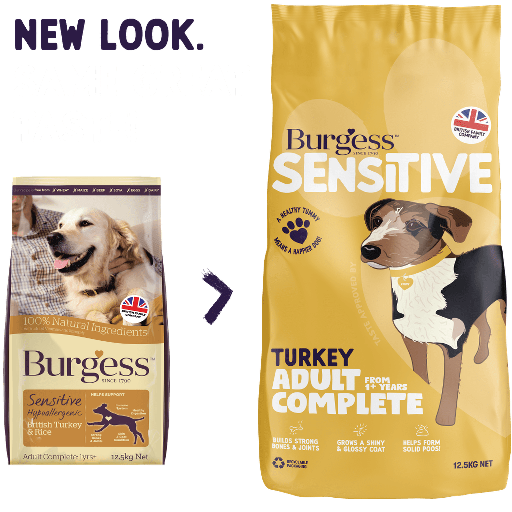 Burgess Sensitive Turkey & Rice Adult Dog Food -