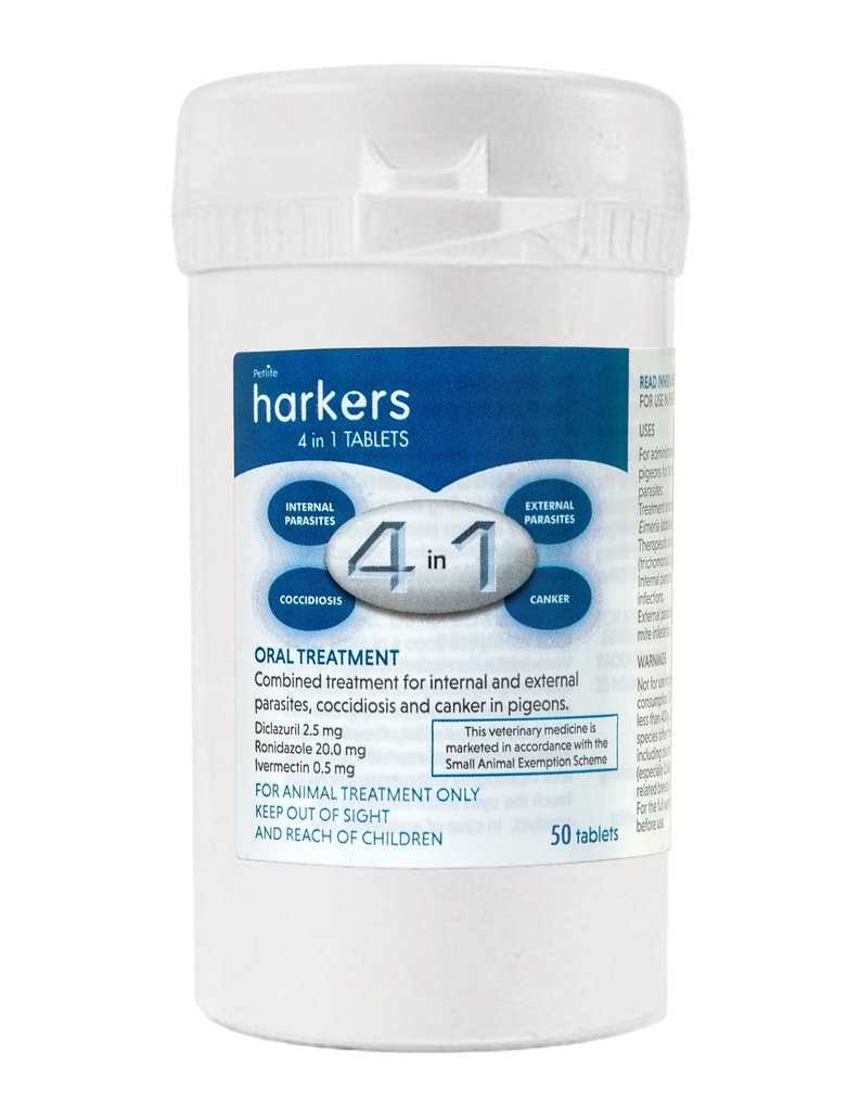 4 in 1 Tablets (50 Tabs)