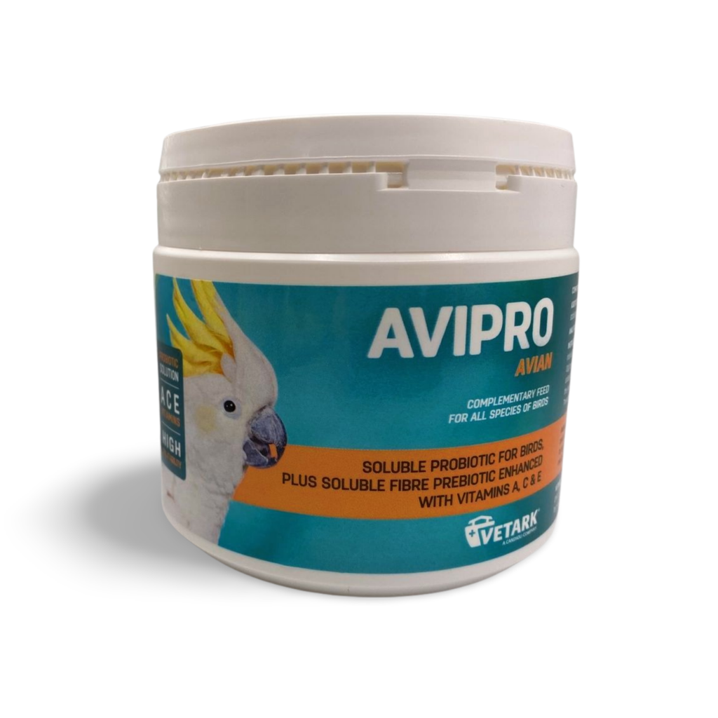 Vetark Avipro Avian Prebiotic & Probiotic Supplement Pet Birds & Parrots -