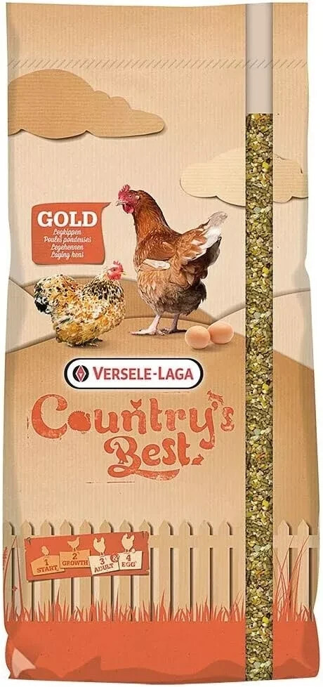 Versele-Laga Country' Best Gold 4 Mix Grain Mixture With Laying Pellets