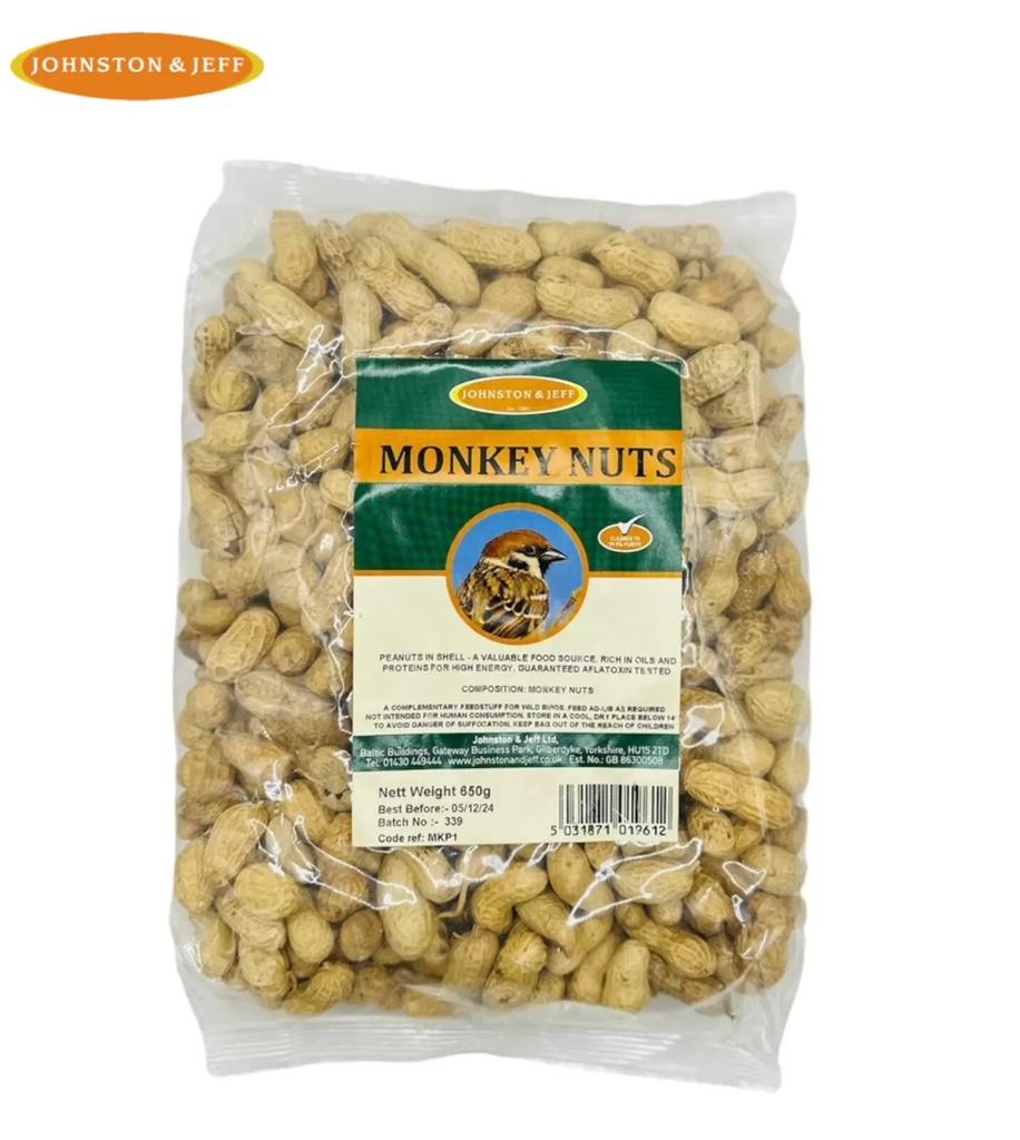 Monkey Nuts Cleaned Peanuts In Shells Birds, Parrots Animals